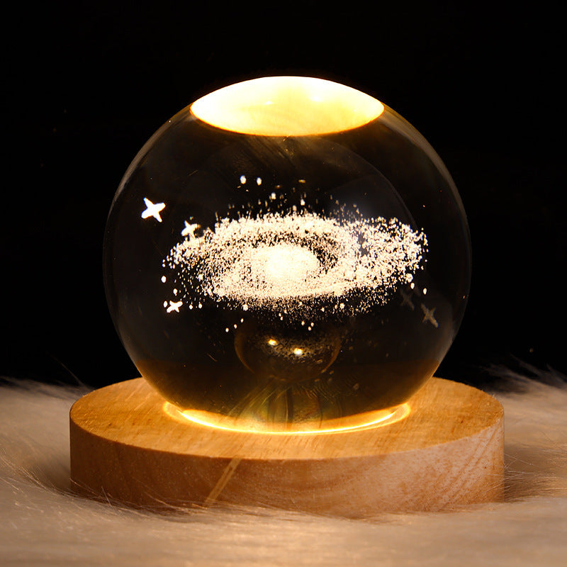 Moon Crystal Ball Night Light Gift - Collumn