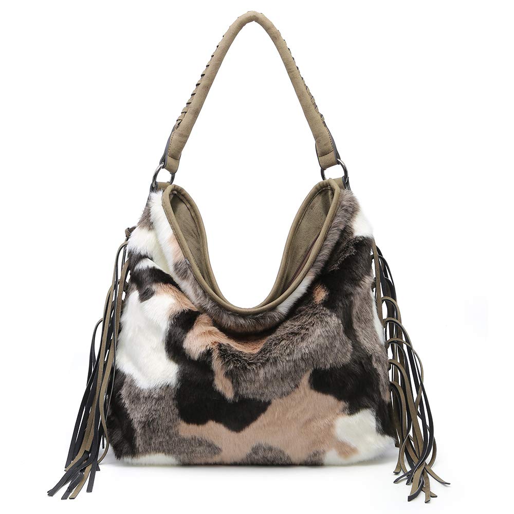 Oversize Hobo Bag for Women Boho Purses and Handbags Fringe Big - Collumn
