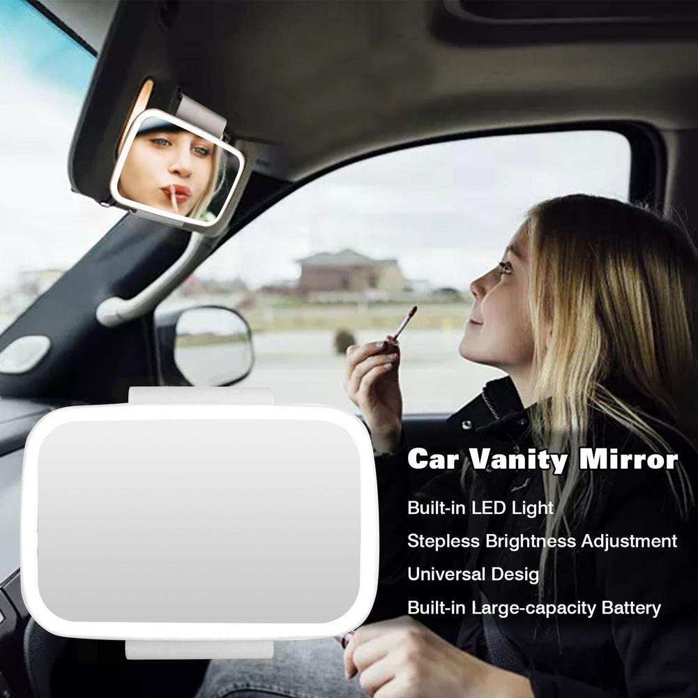 Compact LED Beauty Mirror for On-the-Go Make-Up - Collumn