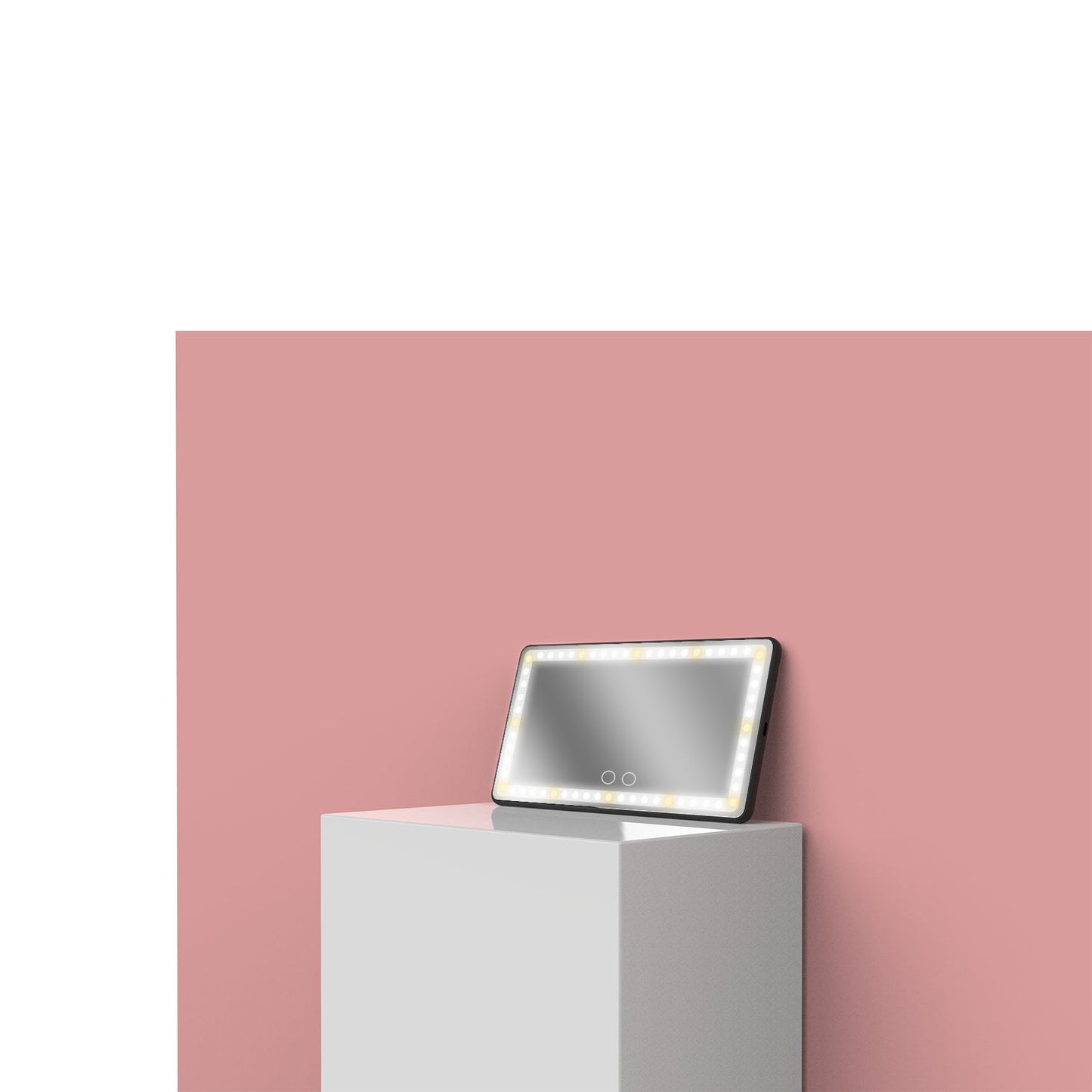 Compact LED Beauty Mirror for On-the-Go Make-Up - Collumn