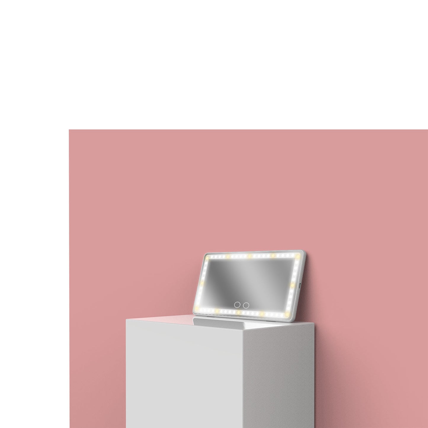 Compact LED Beauty Mirror for On-the-Go Make-Up - Collumn