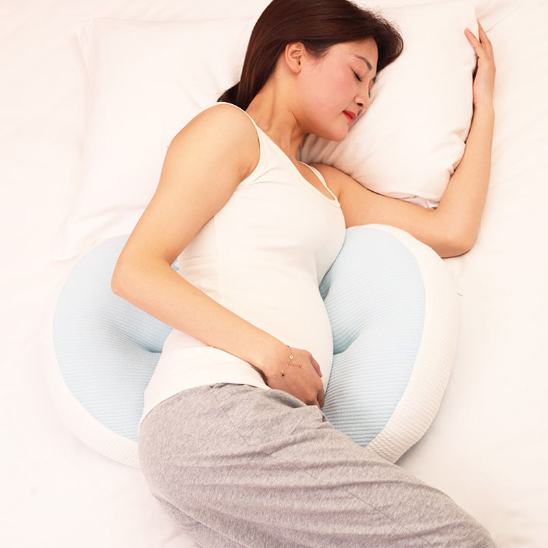 Maternity Side Sleeping Pillow - Waist Support for Pregnant Women - Ergonomic Pregnancy Cushion - Collumn
