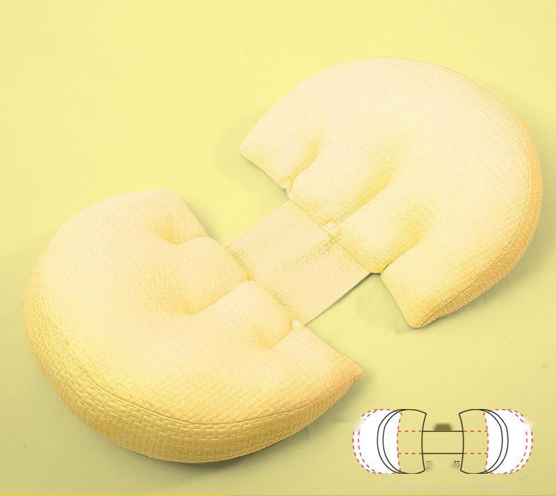 Maternity Side Sleeping Pillow - Waist Support for Pregnant Women - Ergonomic Pregnancy Cushion - Collumn