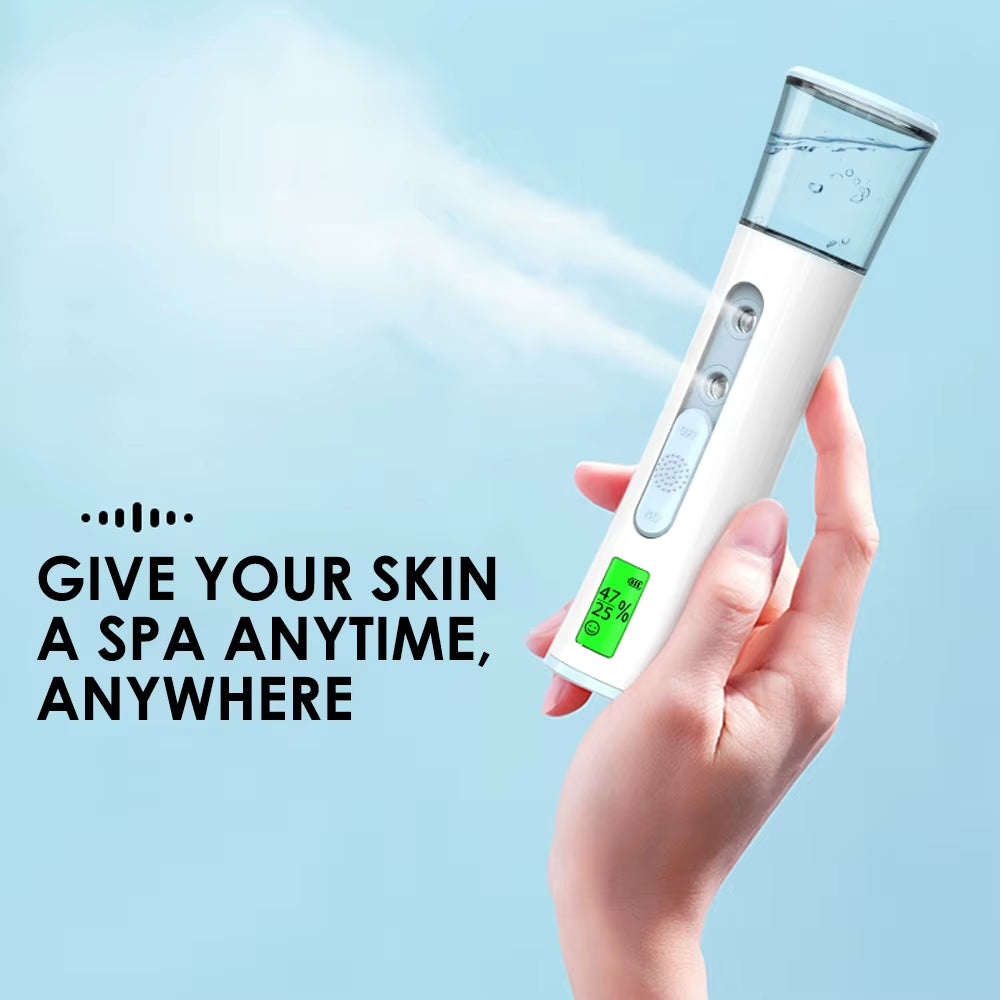 Ultrasonic Nano Mist Sprayer – Portable Facial Steamer & Skin Hydration Tool