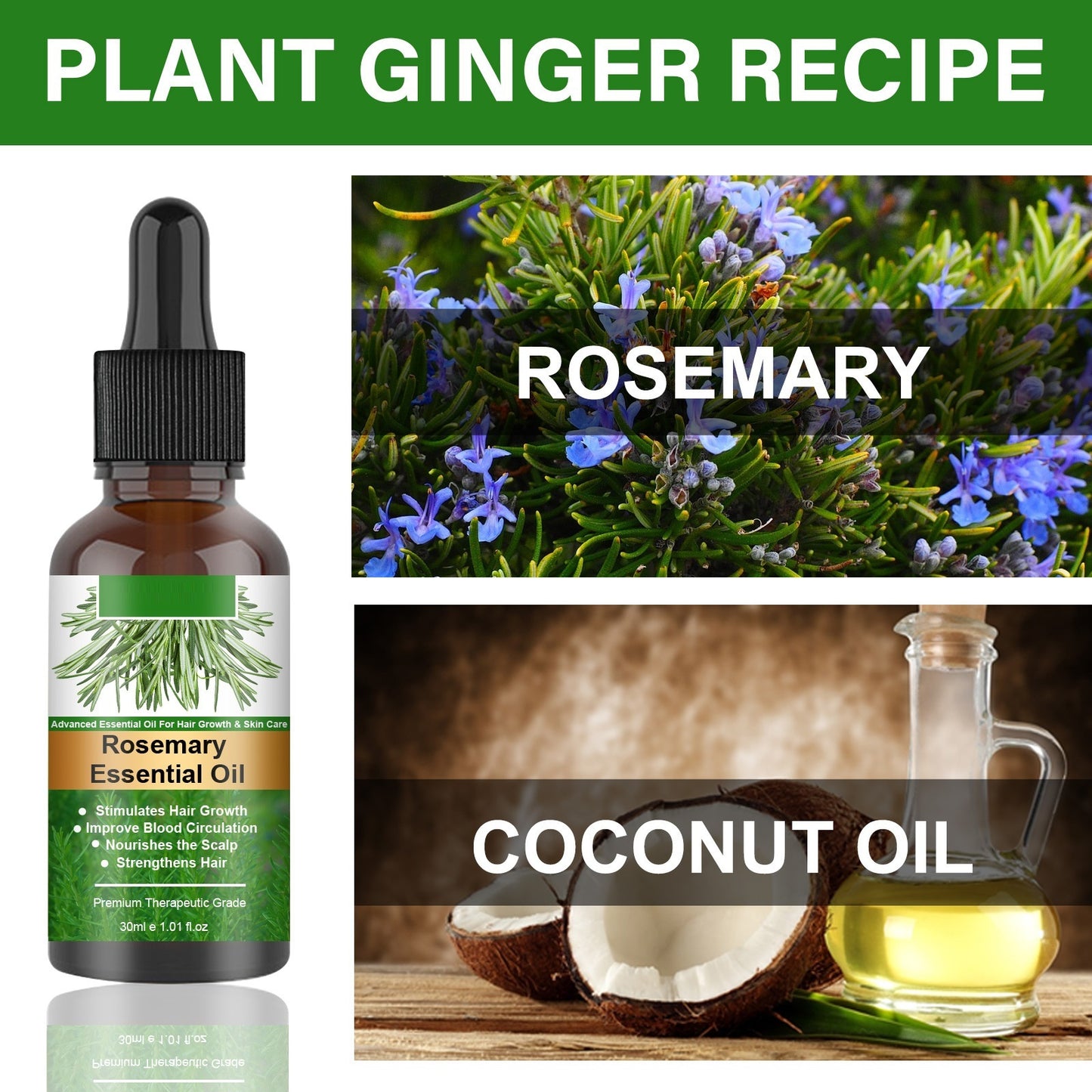 Beauty of NatureRosemary Hair Care Essential Oil - Collumn