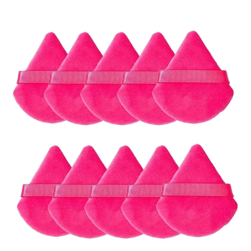 Makeup Powder Puff – Triangle Velvet Sponge for Flawless Face & Eye Application