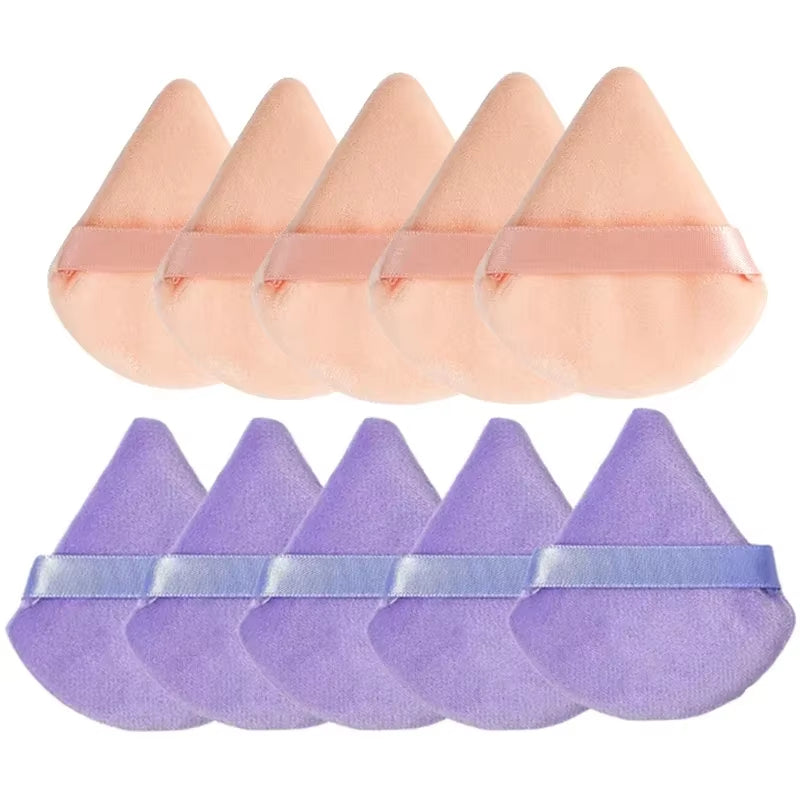 Makeup Powder Puff – Triangle Velvet Sponge for Flawless Face & Eye Application