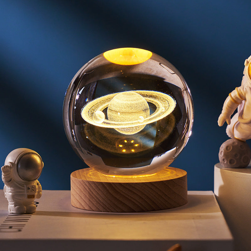 Moon Crystal Ball Night Light Gift - Collumn