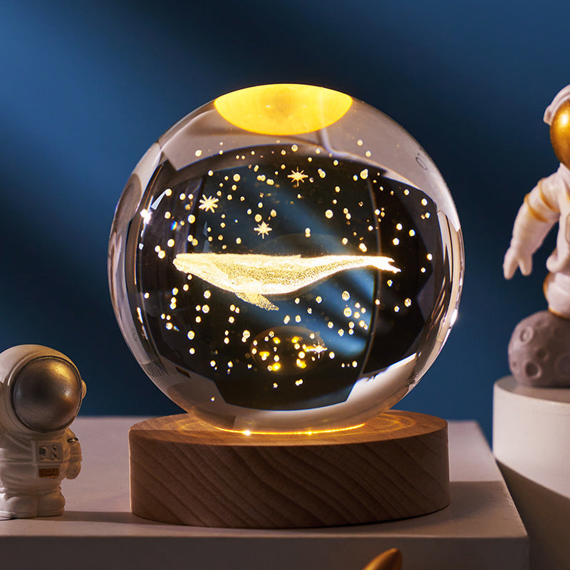 Moon Crystal Ball Night Light Gift - Collumn