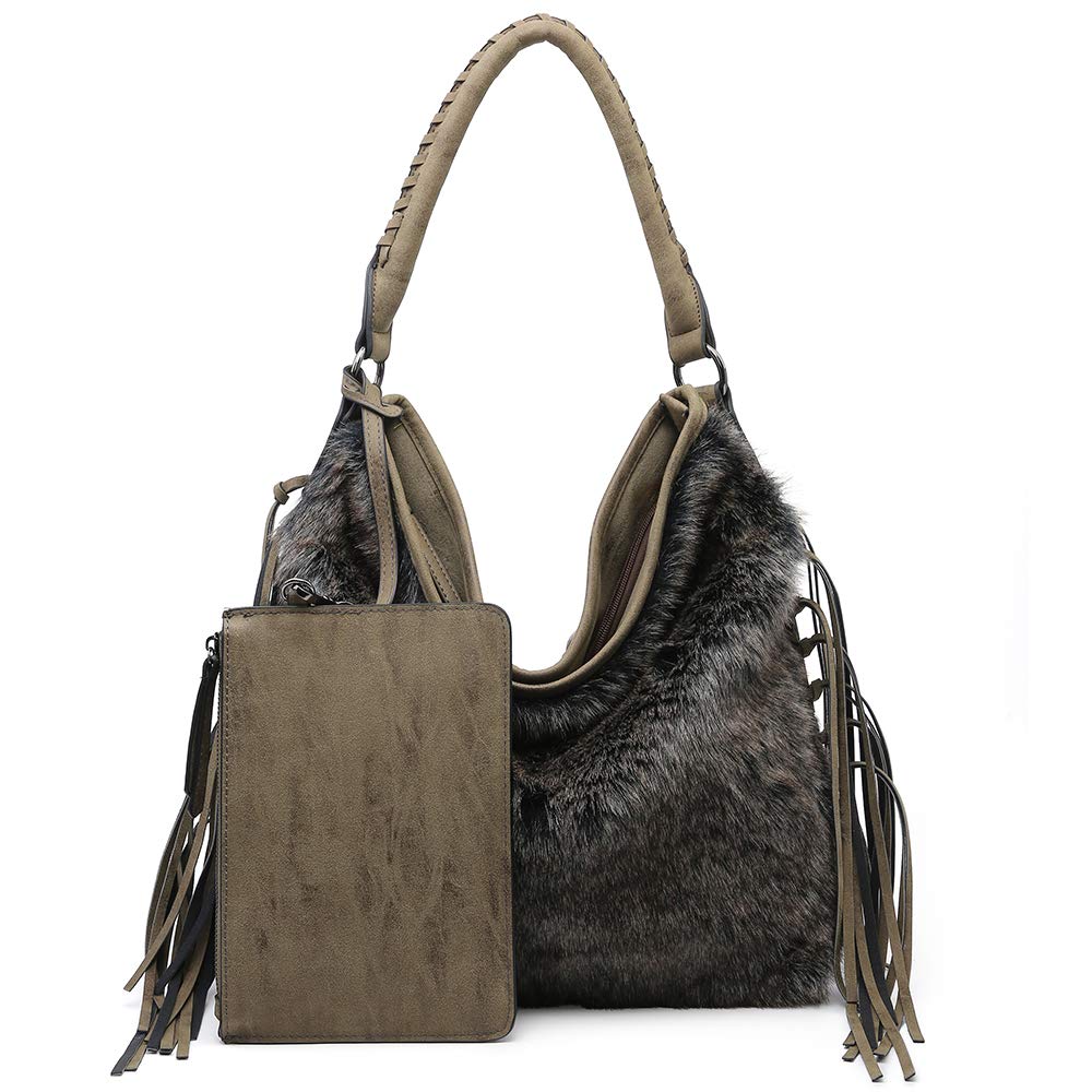 Oversize Hobo Bag for Women Boho Purses and Handbags Fringe Big - Collumn
