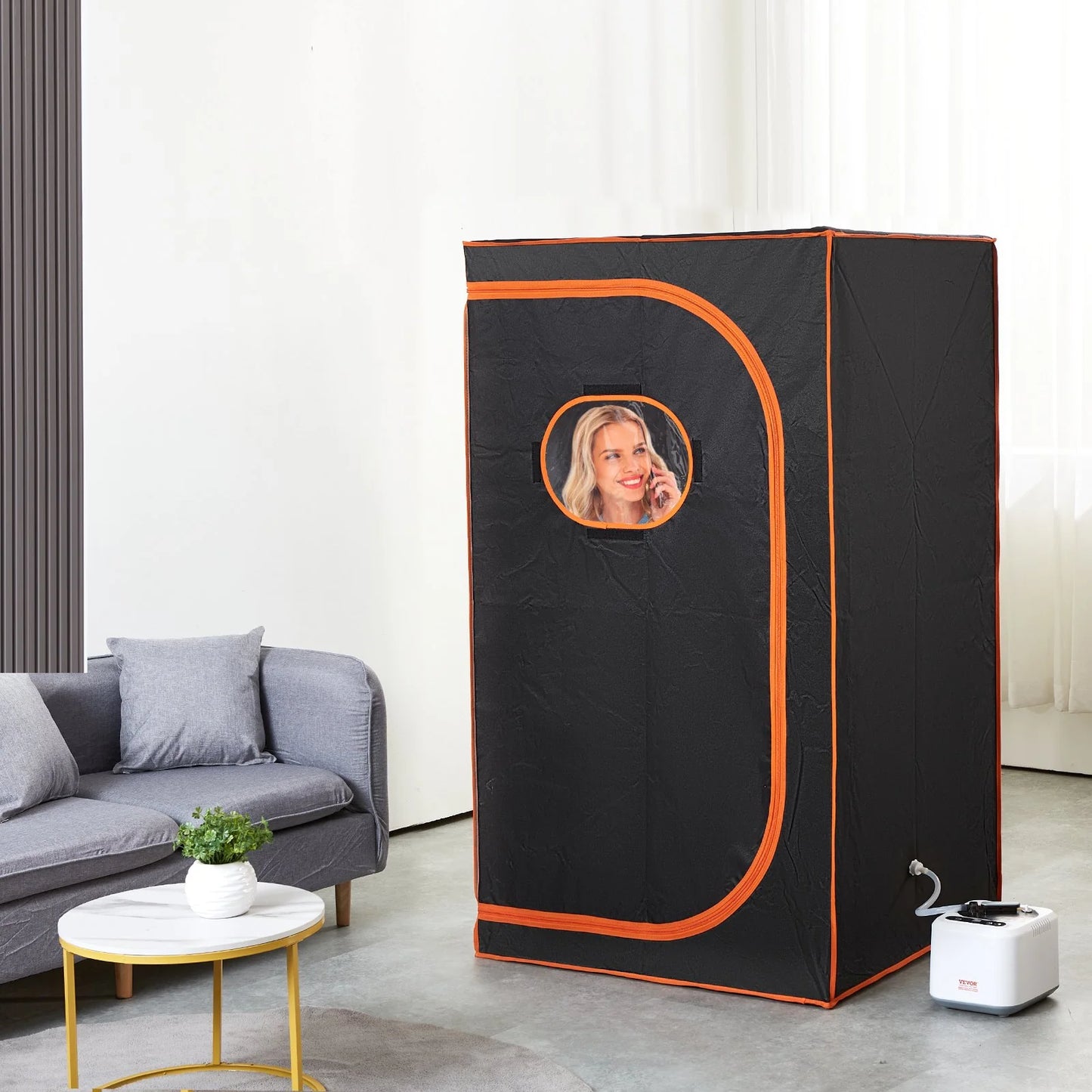 VEVOR Portable Steam Sauna Tent – 1000W Personal Sauna Blanket with Remote & Floor Mat for Home Detox & Relaxation