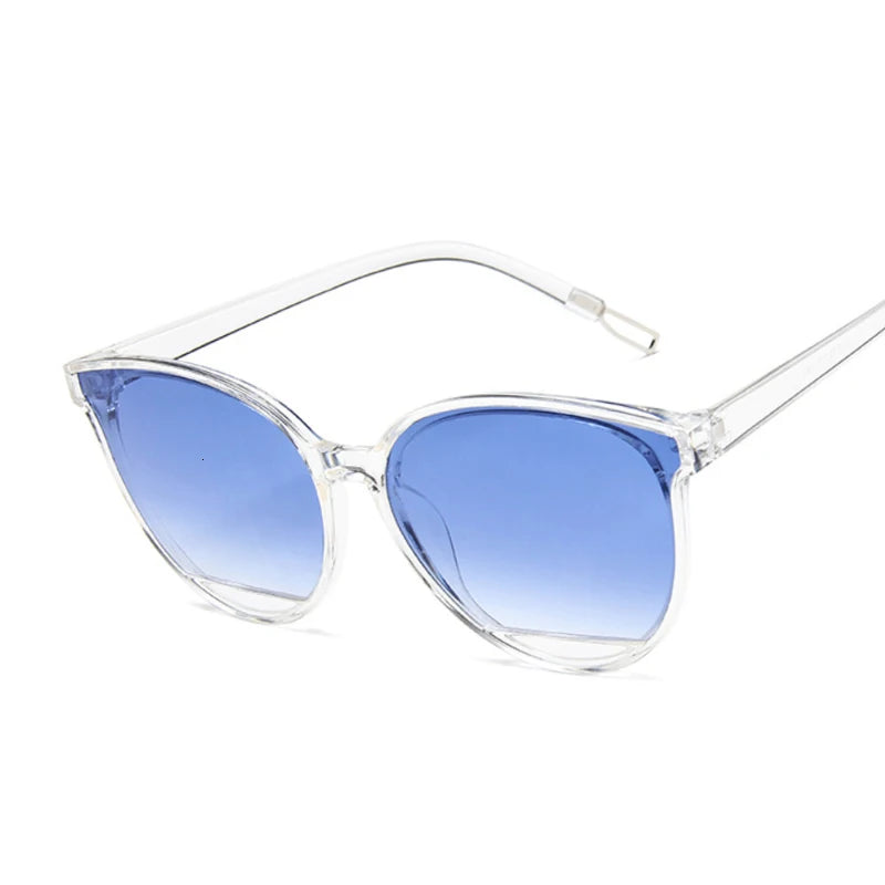New Classic Oval Red Cat Eye Sunglasses for Women – Vintage Luxury UV400 Designer Shades - Collumn