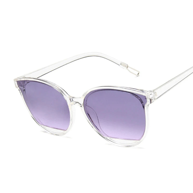 New Classic Oval Red Cat Eye Sunglasses for Women – Vintage Luxury UV400 Designer Shades - Collumn