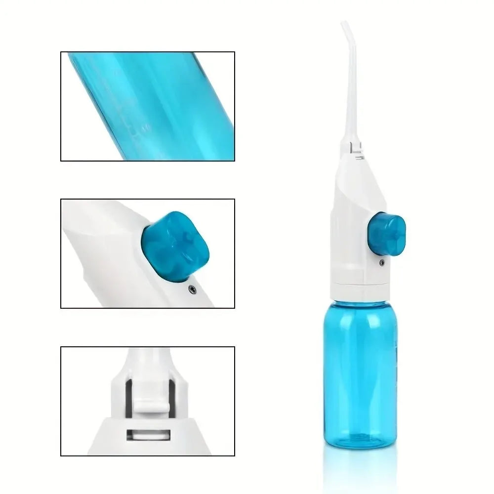 Portable High-Pressure Oral Irrigator – Manual Water Toothpick for Effective Teeth Cleaning and Dental Care - Collumn