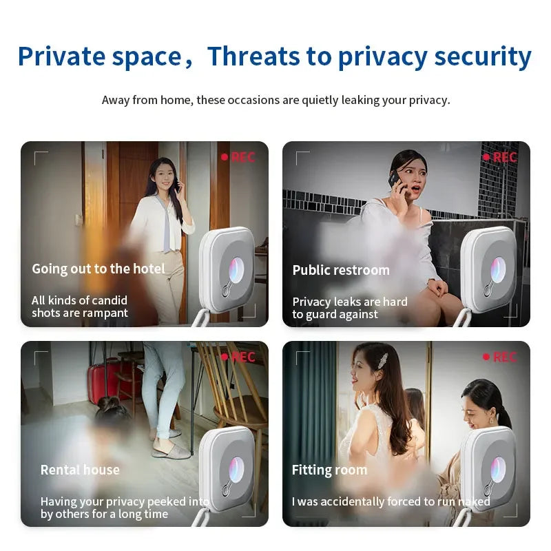 Anti-Spy Hidden Camera Detector – Portable Infrared Lens Finder & Security Gadget