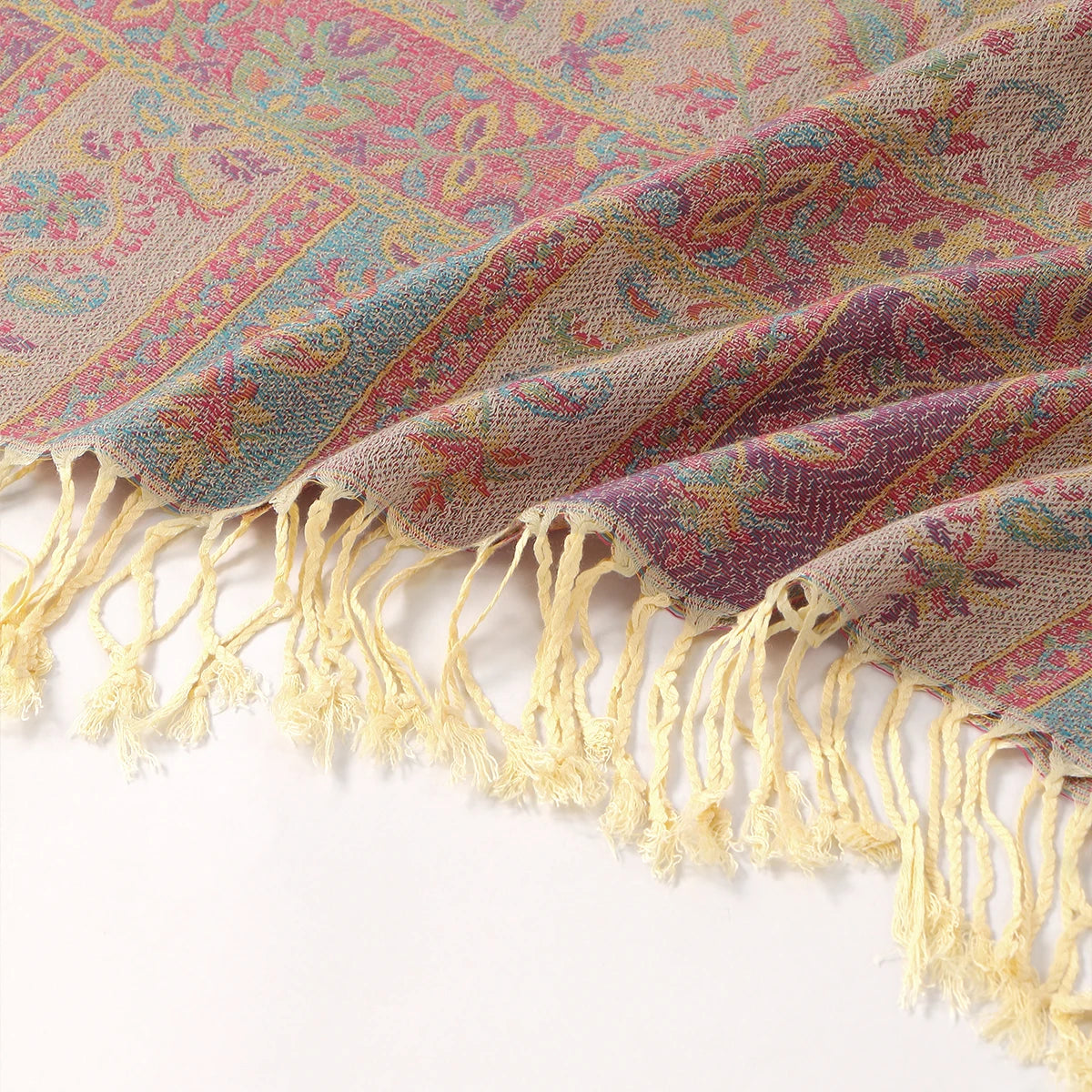 Paisley Tassels Pashmina Shawl Scarf for Women – , Long Thick Fashion Wraps,
