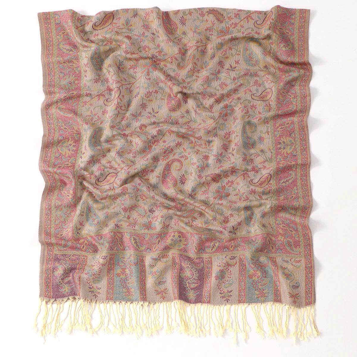 Paisley Tassels Pashmina Shawl Scarf for Women – , Long Thick Fashion Wraps,