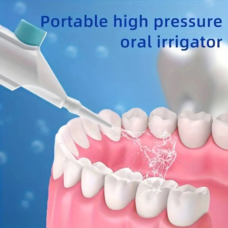 Portable High-Pressure Oral Irrigator – Manual Water Toothpick for Effective Teeth Cleaning and Dental Care - Collumn