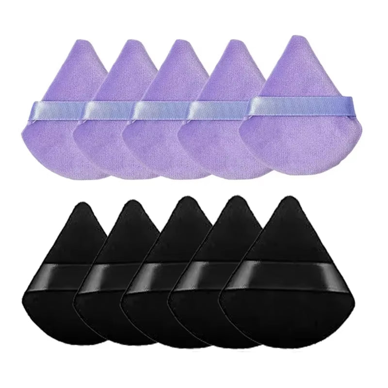 Makeup Powder Puff – Triangle Velvet Sponge for Flawless Face & Eye Application