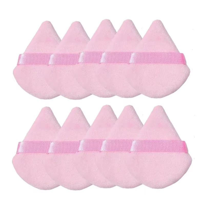 Makeup Powder Puff – Triangle Velvet Sponge for Flawless Face & Eye Application