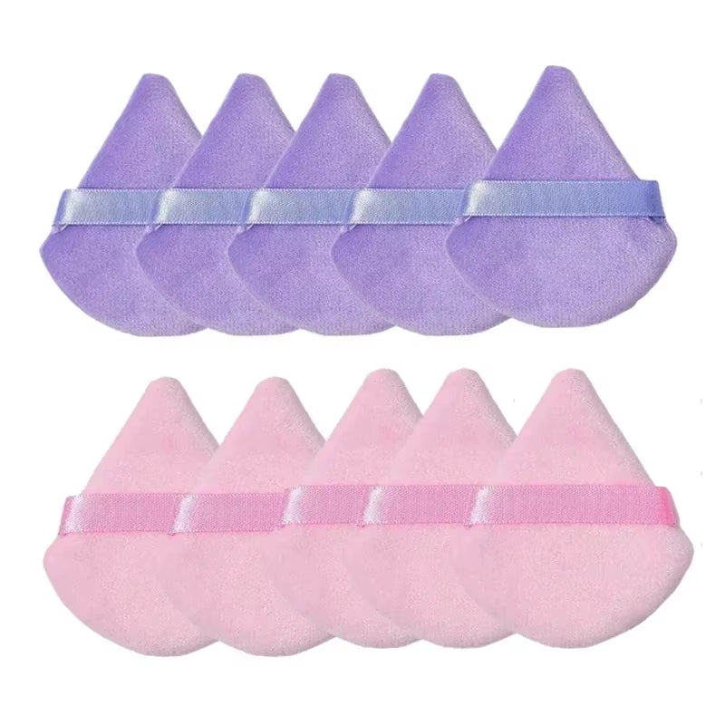 Makeup Powder Puff – Triangle Velvet Sponge for Flawless Face & Eye Application