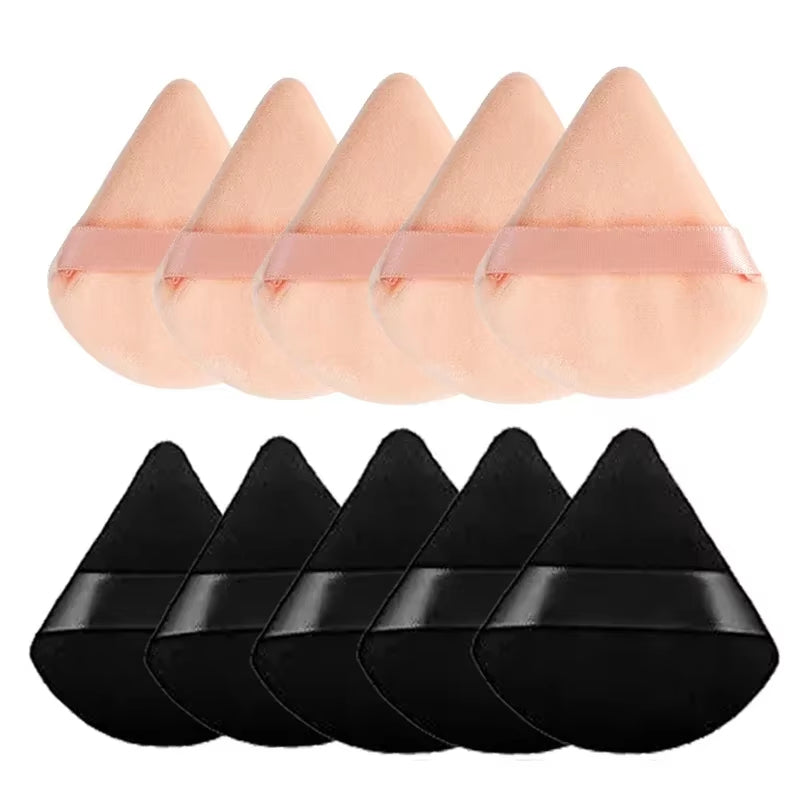 Makeup Powder Puff – Triangle Velvet Sponge for Flawless Face & Eye Application