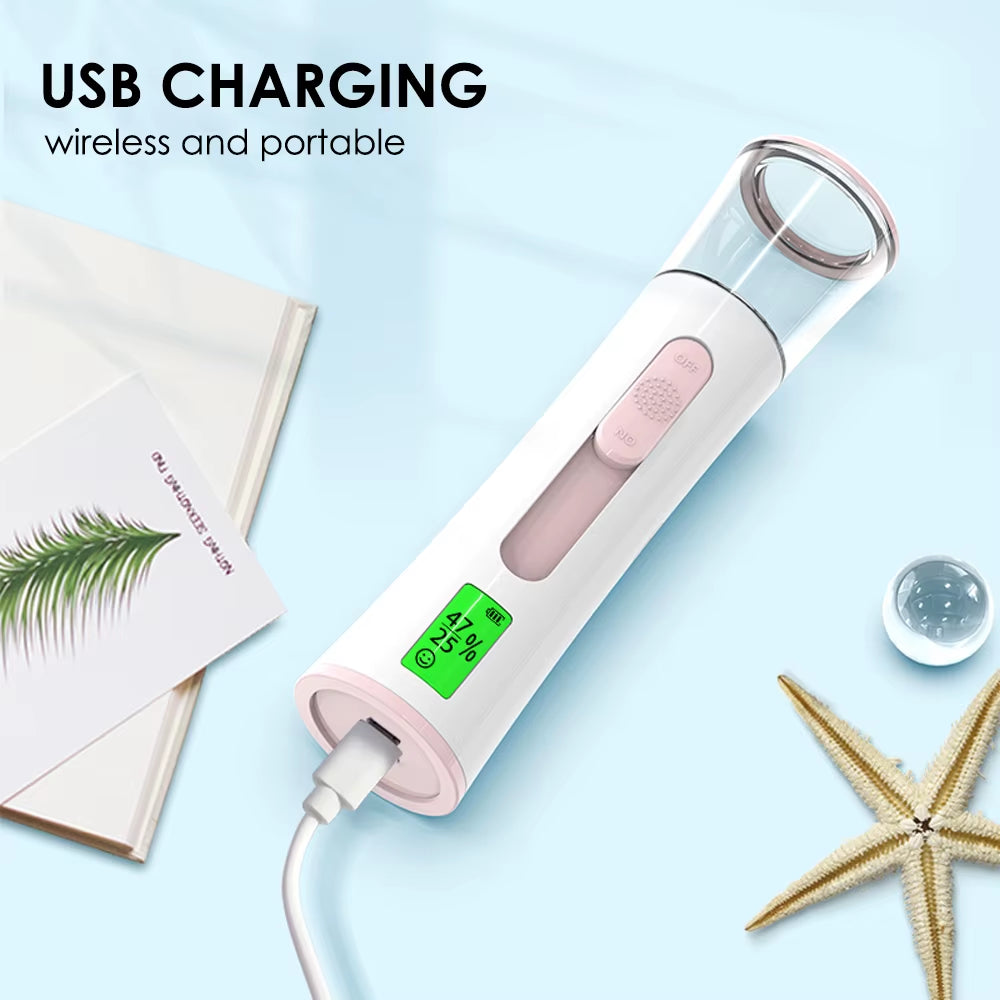 Ultrasonic Nano Mist Sprayer – Portable Facial Steamer & Skin Hydration Tool