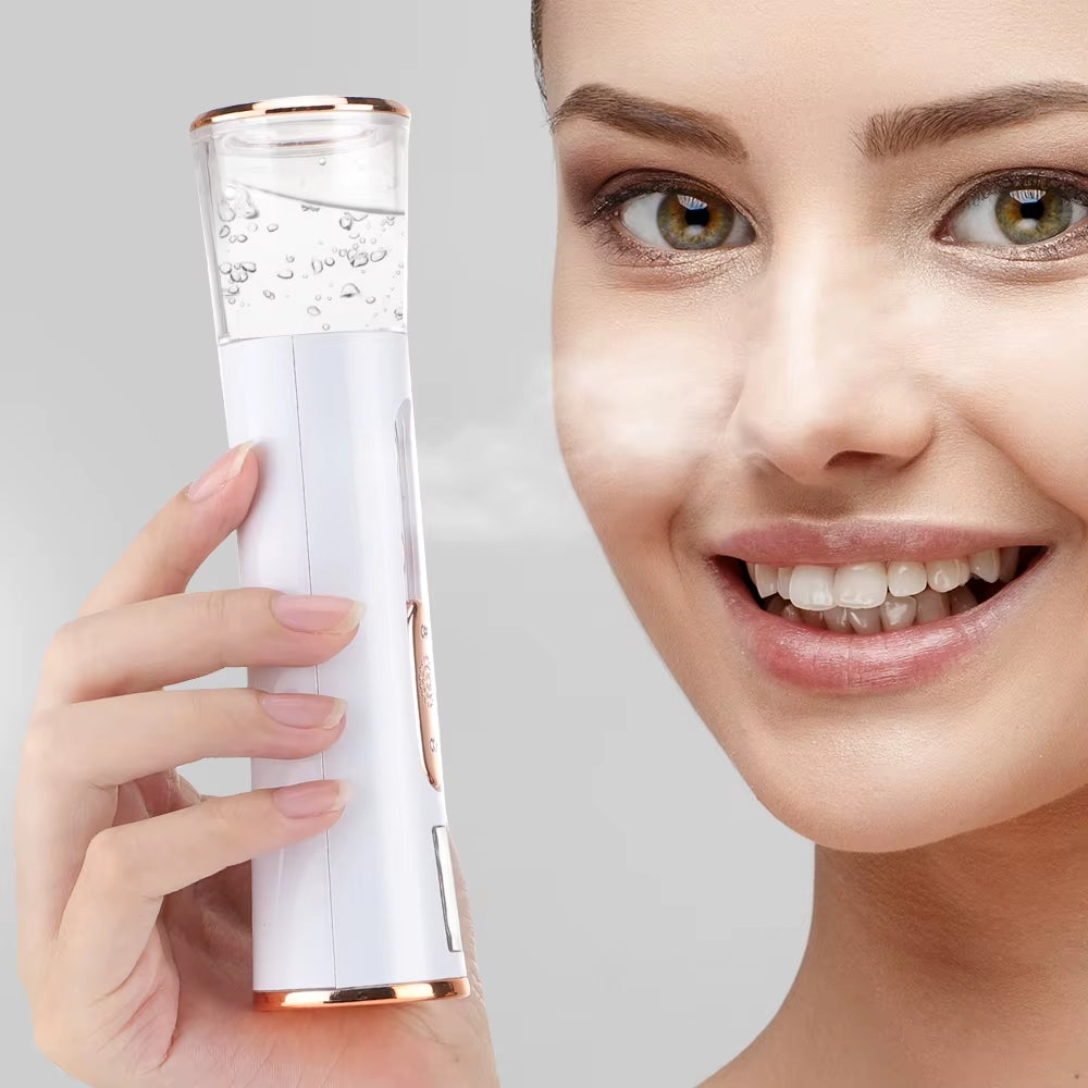 Ultrasonic Nano Mist Sprayer – Portable Facial Steamer & Skin Hydration Tool
