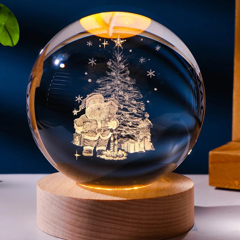 Moon Crystal Ball Night Light Gift - Collumn