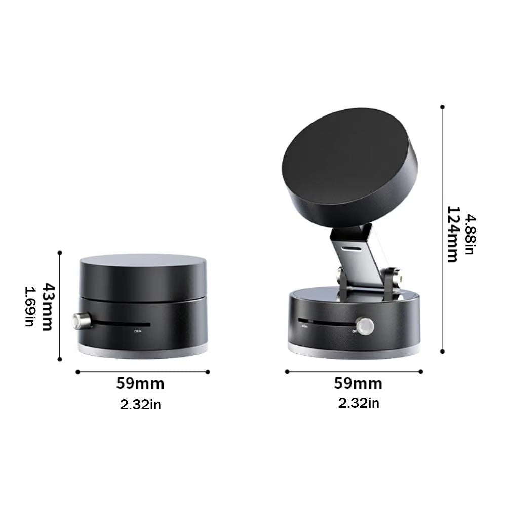 Magnetic Double-Sided Suction Phone Holder – Foldable, Multi-Functional & Vacuum Grip