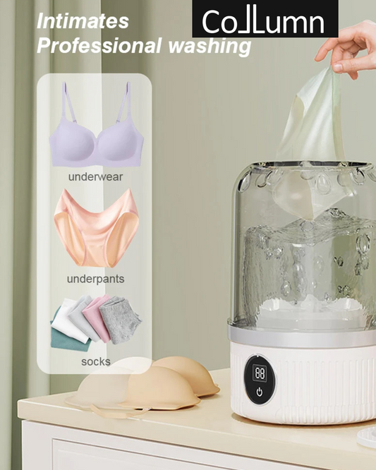 Mini Portable Washing Machine – Compact Rechargeable Laundry Cup for Travel, Home & Dorm