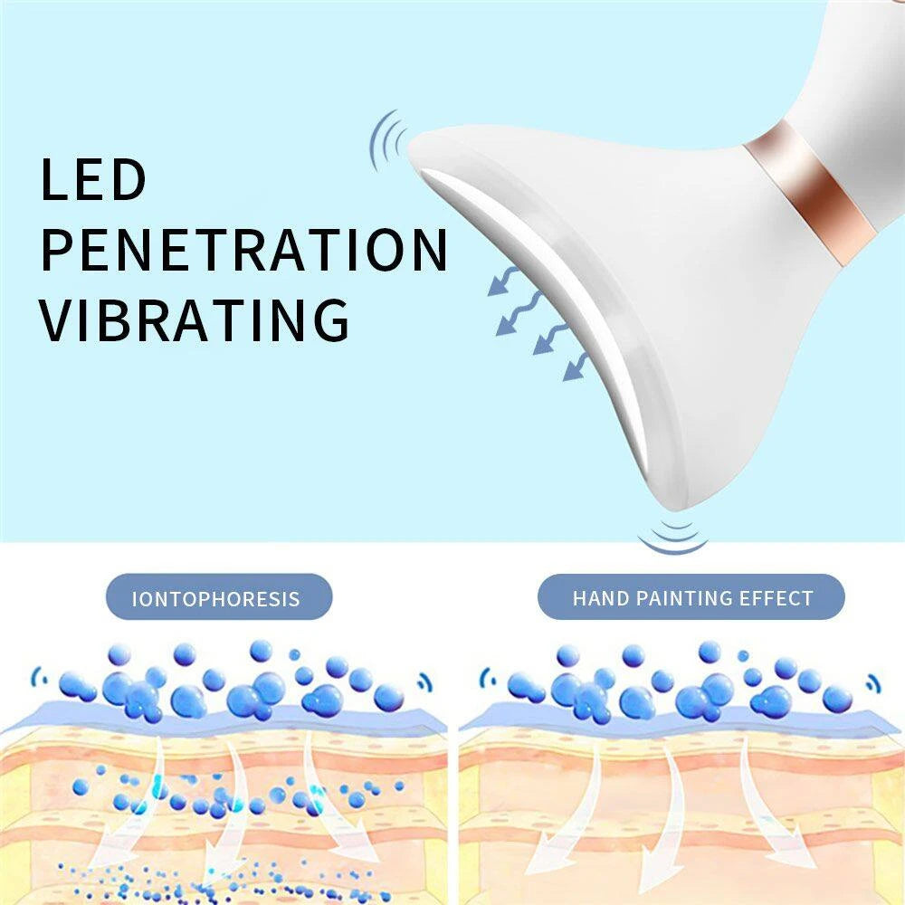 3-in-1 Microcurrent Face, Neck & Eye Massager – Anti-Aging Skin Rejuvenation Beauty Tool