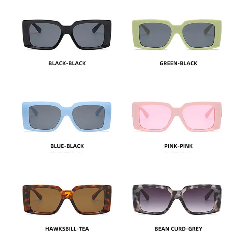 Trendy square sunglasses for women