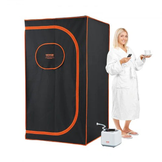 VEVOR Portable Steam Sauna Tent – 1000W Personal Sauna Blanket with Remote & Floor Mat for Home Detox & Relaxation