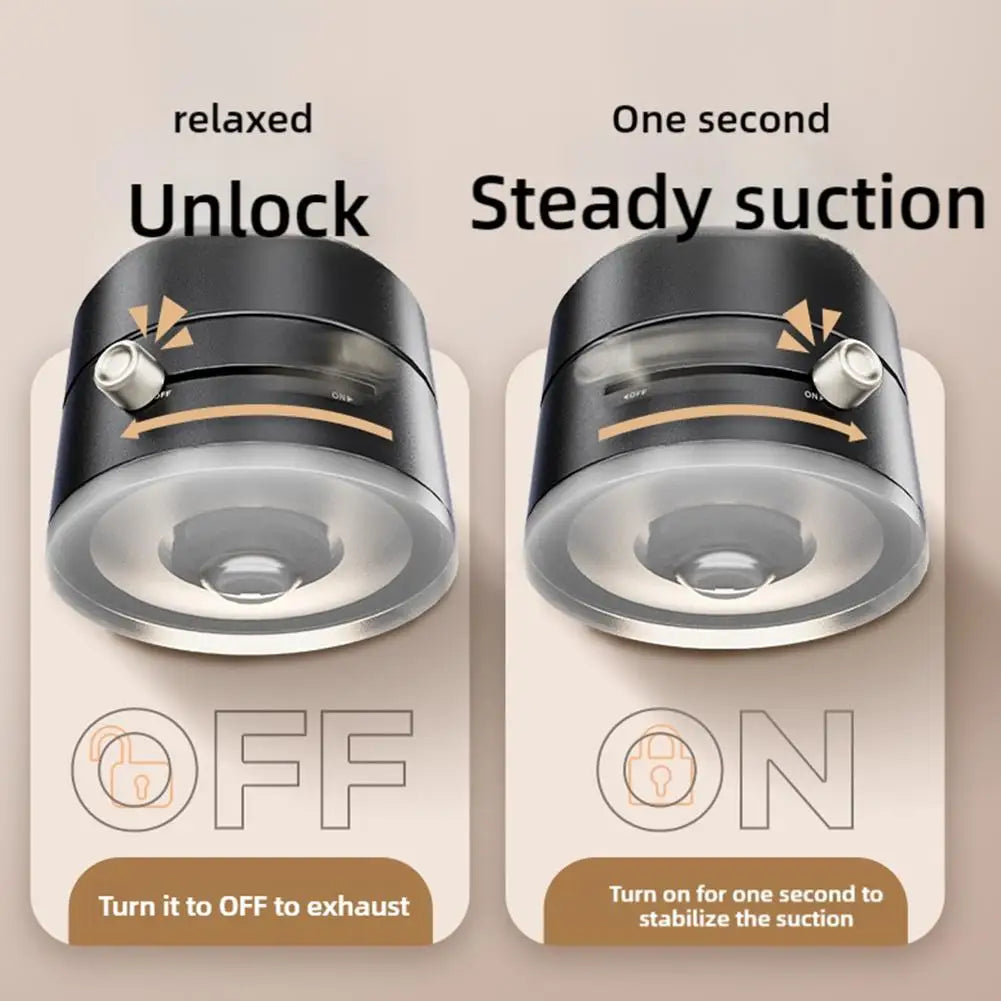 Magnetic Double-Sided Suction Phone Holder – Foldable, Multi-Functional & Vacuum Grip