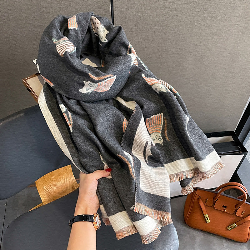 fashion artificial cashmere scarf