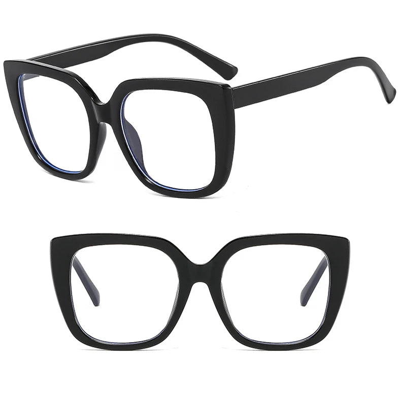 Leopard Print Anti-Blue Light Eyewear - Square Classic Frames