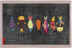 Wholesale digital print bath mat model 8001