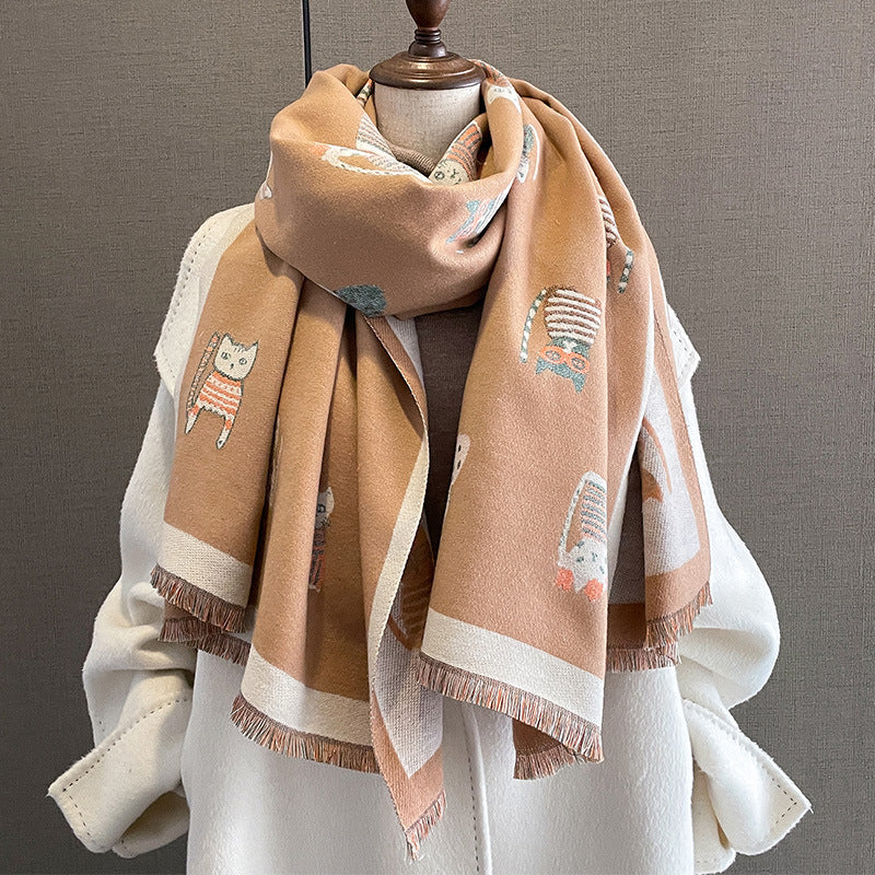 fashion artificial cashmere scarf