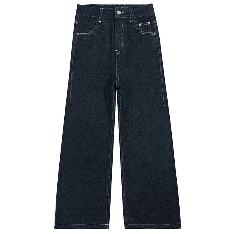 Trendy American wide leg jeans for women