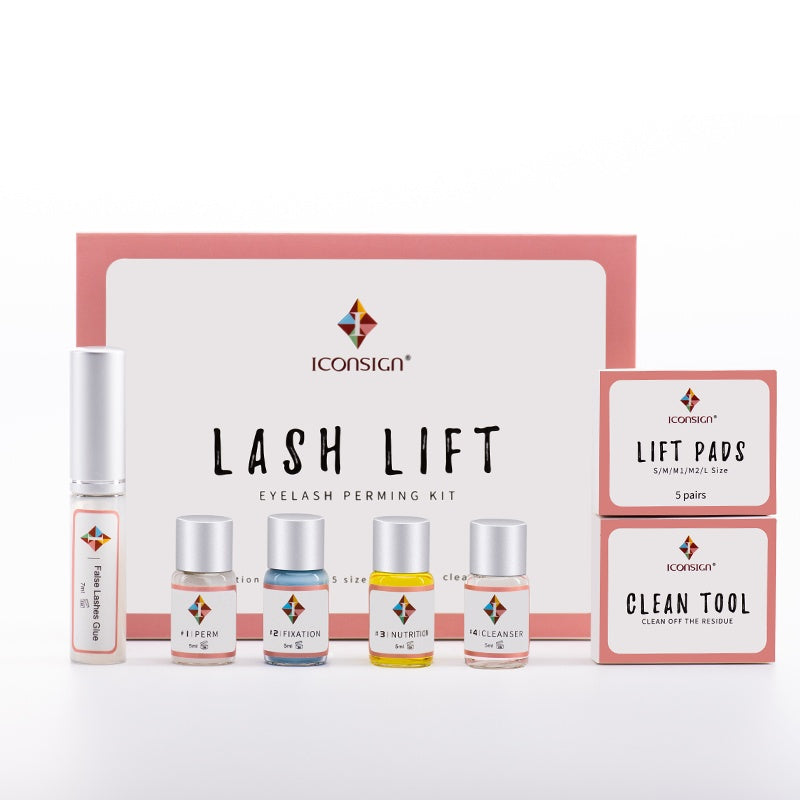 Lash lift kit with perming and curling tools