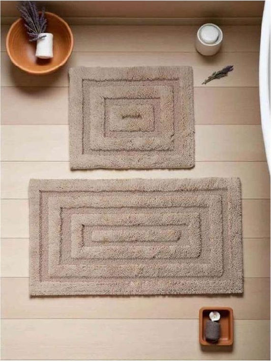 Tufted Bath Mat Set – T-016 - Collumn