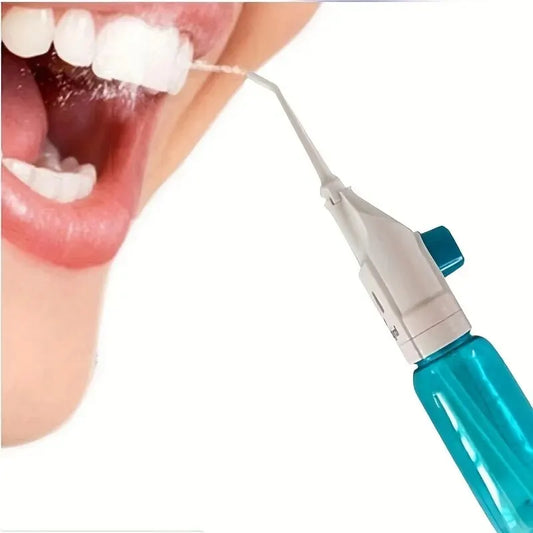 Portable High-Pressure Oral Irrigator – Manual Water Toothpick for Effective Teeth Cleaning and Dental Care