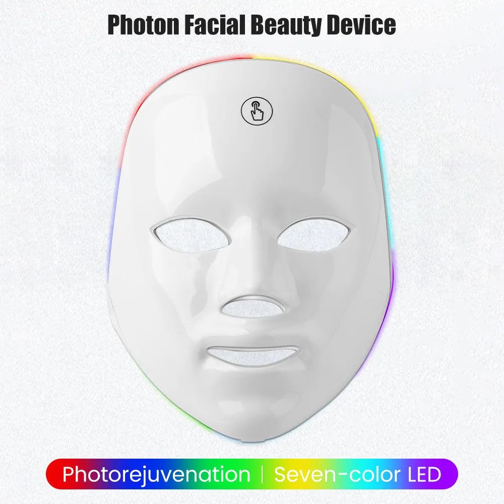 LED facial light mask designed for anti-aging skincare