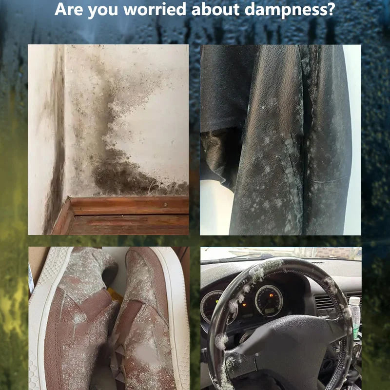 reusable dehumidifier bag absorbing moisture in small room