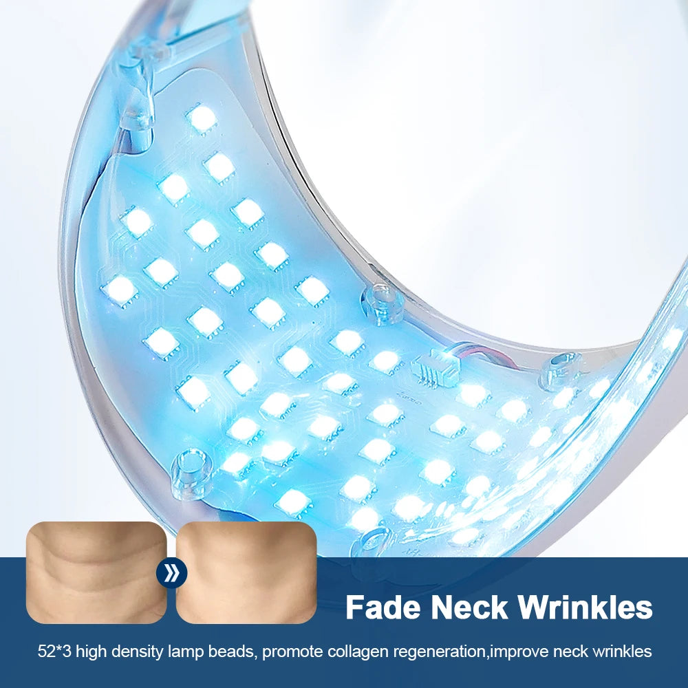 Neck LED Mask: 7-Color Photon Therapy for Anti-Wrinkle, Skin Brightening, and Tightening – Your Ultimate Neck Skincare Solution