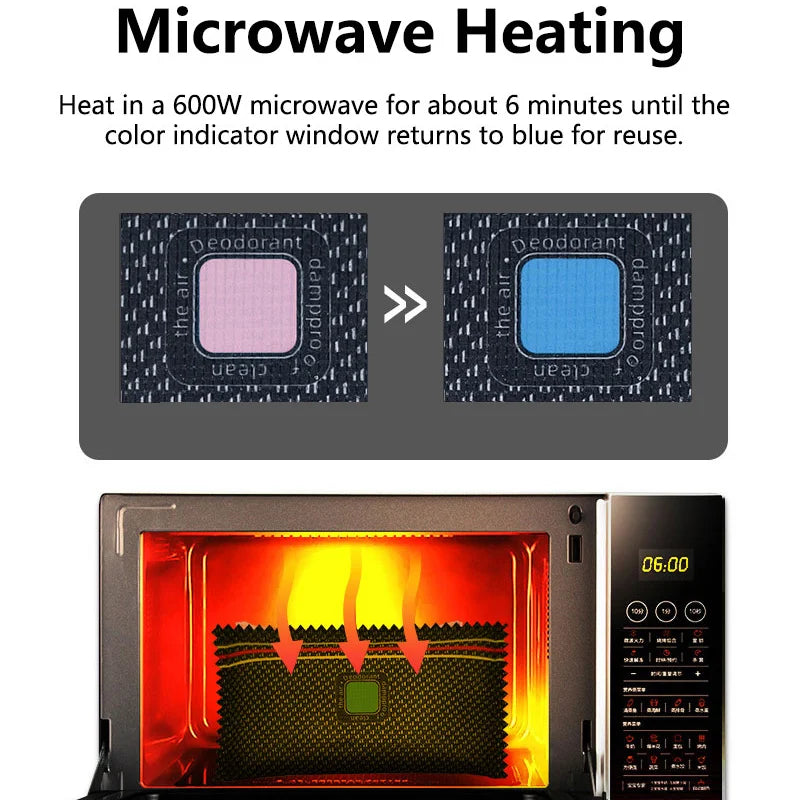 reusable dehumidifier bag used in wardrobe moisture control