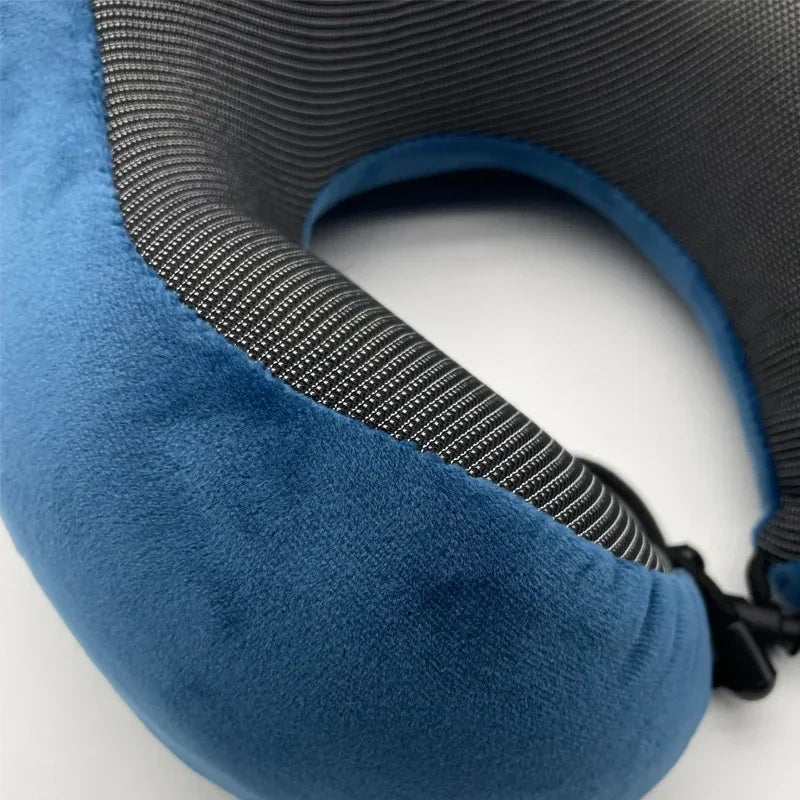 memory foam travel pillow soft foam texture close up