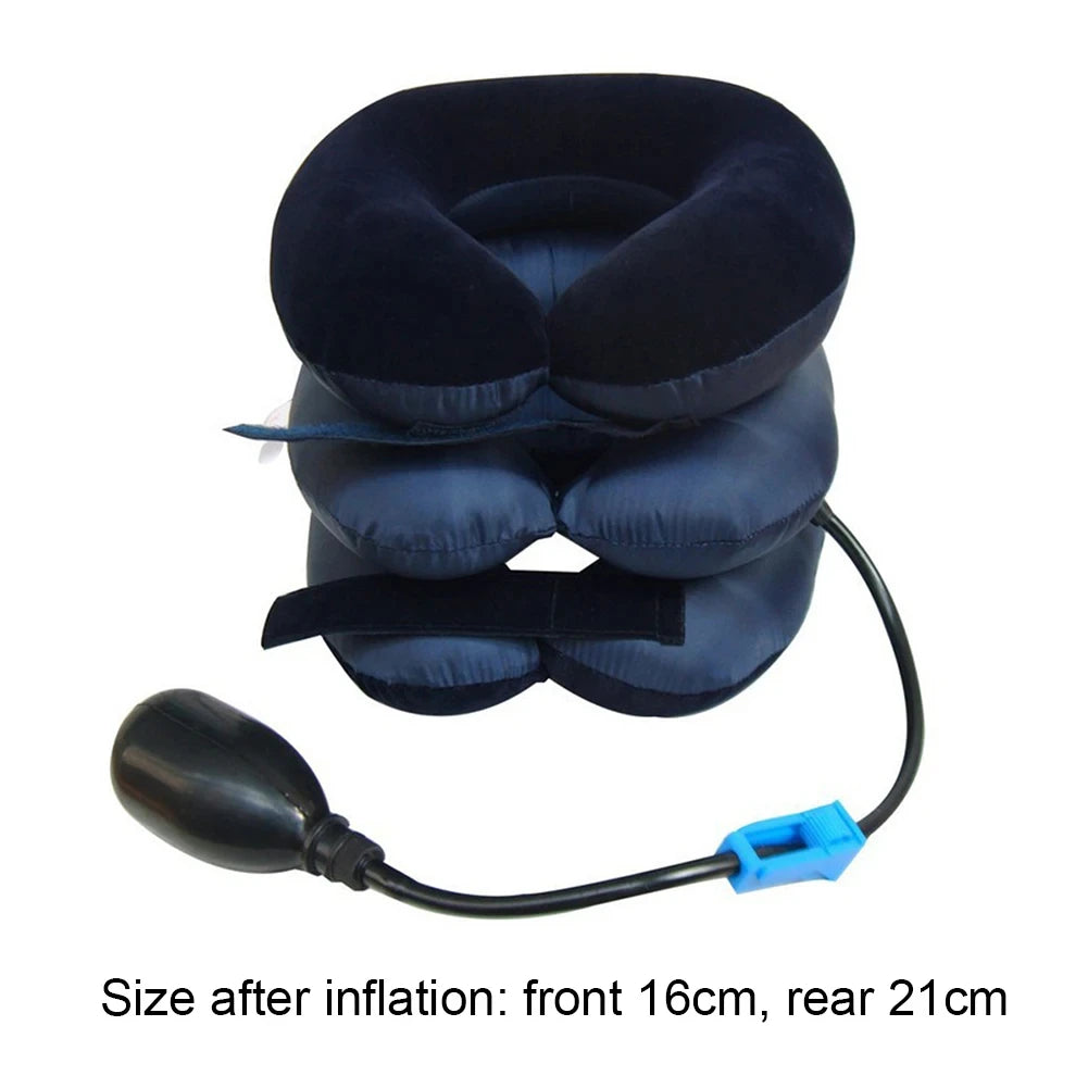 inflatable neck traction device portable for home and office