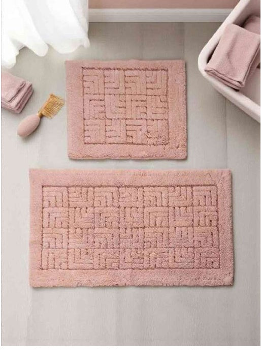 Wholesale two-piece tufted bath mat set model T-028